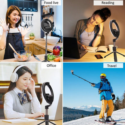 Portable 4 - in - 1 Selfie Stick with Tripod & LED - Lui And Me