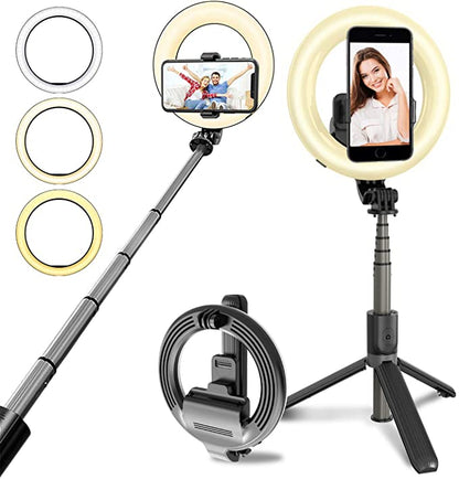 Portable 4 - in - 1 Selfie Stick with Tripod & LED - Lui And Me