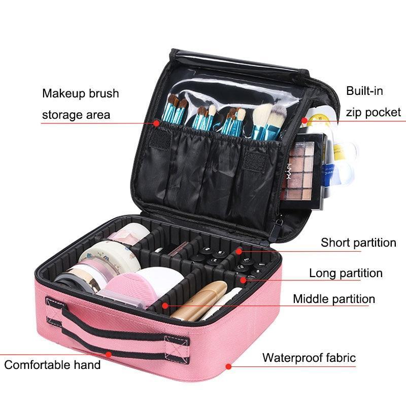 Portable Partition Makeup Bag - Lui And Me