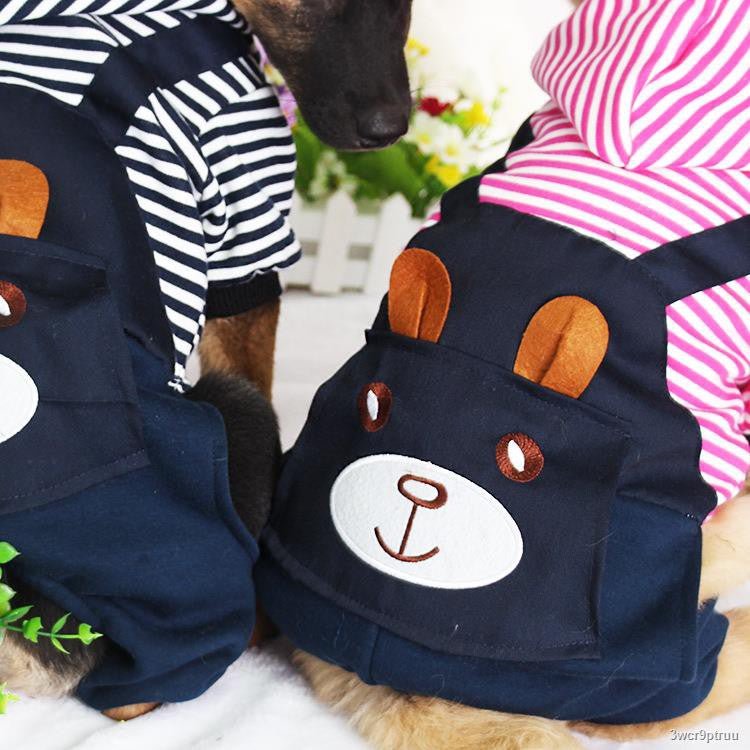 Striped Dog Hoodie Winter Outfit - Lui And Me