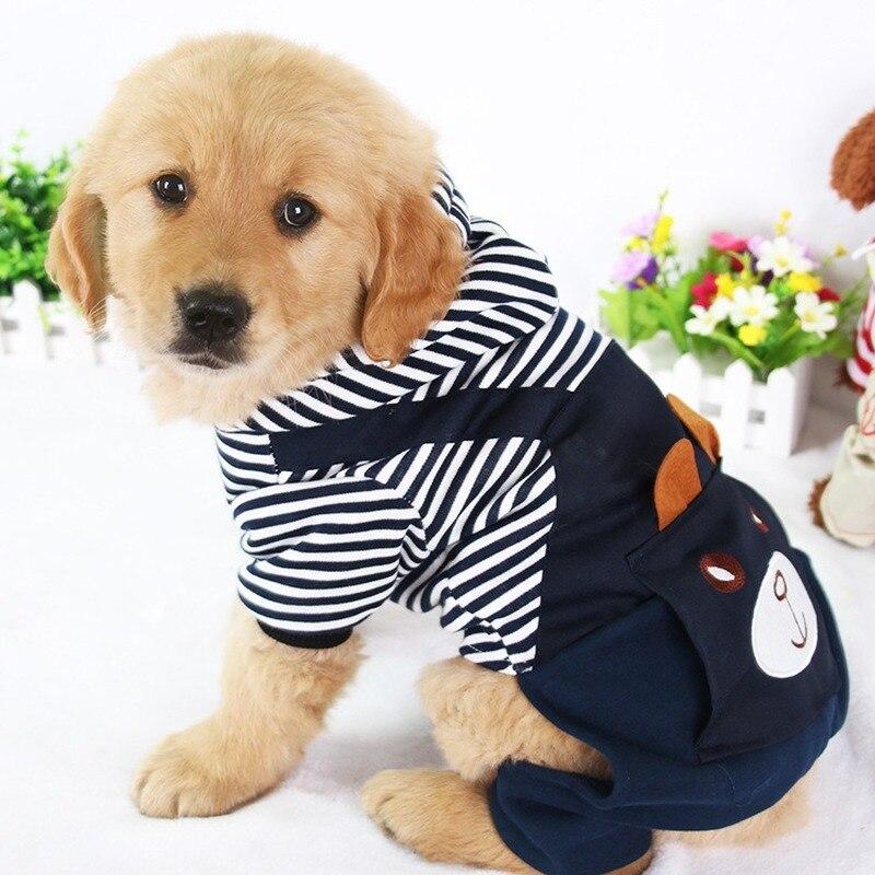 Striped Dog Hoodie Winter Outfit - Lui And Me